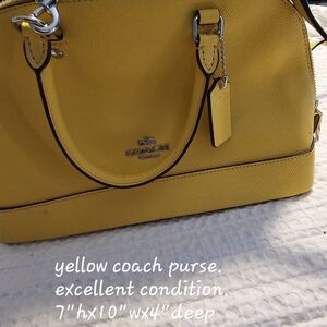 Coach Vibrant Yellow Satchel